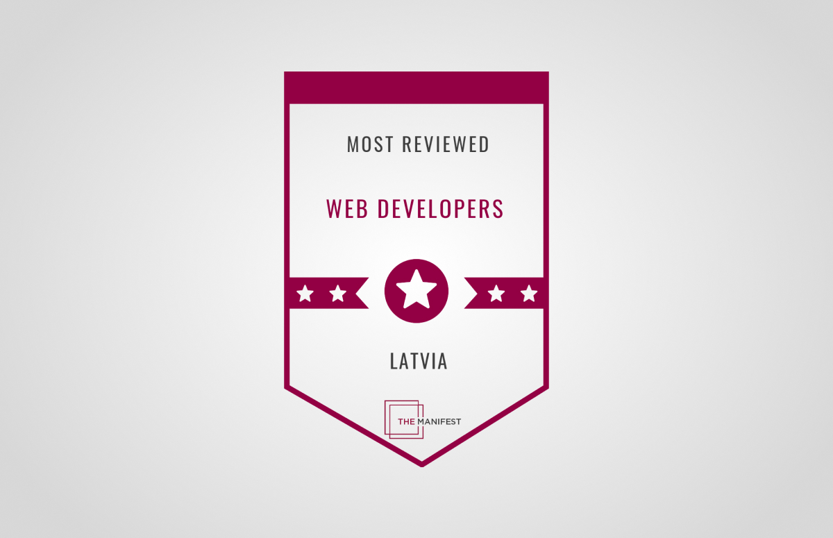 UNECOS SOLUTIONS as one of the Most Reviewed Web Developers in Latvia award